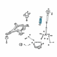 OEM 2017 Dodge Durango Rear Coil Spring Right Diagram - 5168246AB
