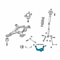 OEM 2020 Jeep Grand Cherokee Rear Lower Control Arm Diagram - 52124810AG