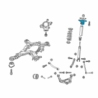 OEM 2011 Jeep Grand Cherokee Mount-Shock Upper Diagram - 68029590AF