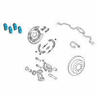 OEM 2017 Toyota Tundra Rear Pads Diagram - 04466-0C010