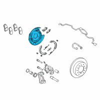 OEM Toyota Tundra Splash Shield Diagram - 46503-0C012