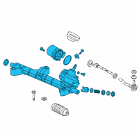 OEM Honda Rack, Power Steering Diagram - 53601-T2F-A04