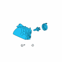 OEM 2003 Toyota Tacoma Lens & Housing Diagram - 81150-04110