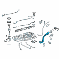 OEM 2015 Toyota Sienna Filler Neck Diagram - 77201-08051