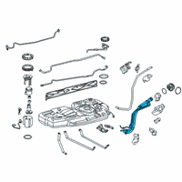 OEM Toyota Sienna Filler Neck Diagram - 77201-08050