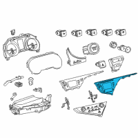 OEM Toyota Camry Dash Control Unit Diagram - 86140-06880