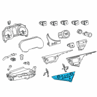 OEM 2022 Toyota Camry Dash Control Unit Diagram - 55900-06480