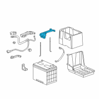 OEM 2013 Acura RDX Plate, Battery Setting Diagram - 31512-TA0-A10