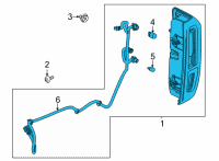 OEM 2022 GMC Sierra 3500 HD Tail Lamp Diagram - 84760021