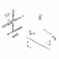 OEM Chevrolet Silverado 1500 Classic Shaft Kit, Steering Gear Pitman (W/ Gear) Diagram - 26092285