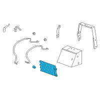 OEM Cadillac XLR Oil Cooler Diagram - 10385354