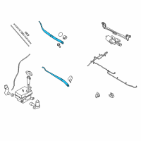 OEM Hyundai Elantra Windshield Wiper Arm Assembly, Driver Diagram - 98311-2L010