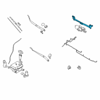 OEM 2010 Hyundai Elantra Link Assembly-Windshield Wiper Diagram - 98120-2L000