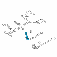 OEM 2016 Ford Explorer Catalytic Converter Diagram - FB5Z-5E212-E
