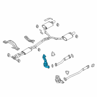 OEM 2018 Ford Police Interceptor Utility Catalytic Converter Diagram - FB5Z-5E212-E