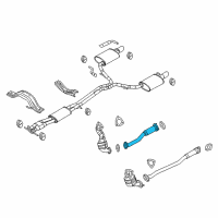 OEM 2015 Ford Explorer Front Pipe Diagram - DB5Z-5G203-B