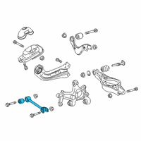 OEM 2019 Lexus UX200 Rear Suspension Control Arm Assembly Diagram - 48710-47010