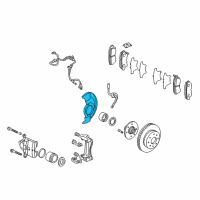 OEM 2004 Honda Accord Splash Guard, Front (15") Diagram - 45255-SDA-000