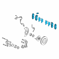 OEM Honda Accord Set, Pad Front Diagram - 45022-SDA-315
