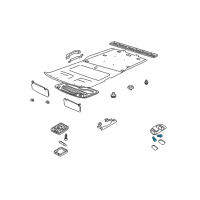 OEM 2002 Nissan Xterra Bulb Diagram - 26261-89907