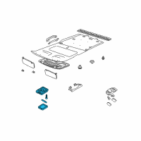 OEM 2001 Nissan Xterra Lamp Assembly-Room Diagram - 26410-7Z001