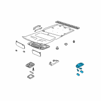 OEM 2004 Nissan Frontier Lamp Assembly-Map Diagram - 26430-9Z500