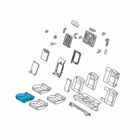 OEM 2011 BMW X6 Seat Upholstery, Right Diagram - 52-20-7-171-858