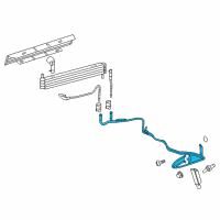 OEM 2014 Ford Expedition Oil Cooler Tube Diagram - BL1Z-7R081-A