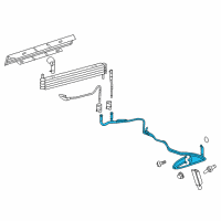 OEM 2008 Ford Expedition Oil Cooler Tube Diagram - BL1Z-7R081-A