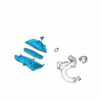 OEM Lexus GX470 Cleaner Assy, Air Diagram - 17700-50251