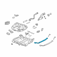 OEM Honda Band Assembly, Passenger Side Fuel Tank Mounting Diagram - 17521-S02-L00