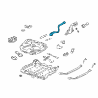 OEM Honda Civic Pipe, Fuel Filler Diagram - 17660-S04-A02
