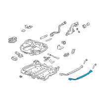 OEM 1997 Honda Civic Band Assembly, Driver Side Fuel Tank Mount Diagram - 17522-SR3-000