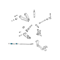 OEM 2003 Nissan Frontier BUSHING Mounting Tension Rod Diagram - 54476-01G00