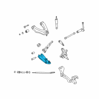 OEM 2001 Nissan Frontier Link Complete-Front Suspension, Lower LH Diagram - 54501-9Z500