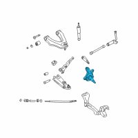 OEM 1986 Nissan D21 Spindle LH Diagram - 40015-9Z400