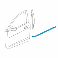 OEM 2013 Dodge Dart WEATHERSTRIP-Front Door Belt Diagram - 68085080AD