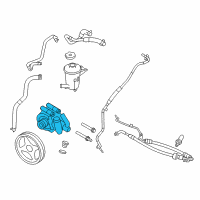 OEM 2009 Ford F-150 Power Steering Pump Diagram - 9L3Z-3A674-CRM