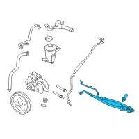 OEM Lincoln Pressure Line Assembly Diagram - 9L3Z-3A719-G