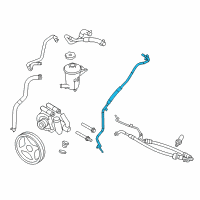 OEM Ford Expedition Return Line Assembly Diagram - BL3Z-3A713-A