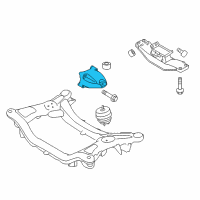 OEM 2014 Hyundai Genesis Coupe Engine Support Bracket, Left Diagram - 21815-2M100