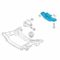 OEM 2010 Hyundai Genesis Coupe Transmission Mounting Bracket Assembly Diagram - 21830-2M100