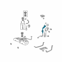 OEM 2011 Acura TL Pipe, Fuel Filler Diagram - 17660-TK4-A02