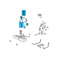 OEM 2012 Acura TL Module Assembly, Fuel Pump Diagram - 17045-TK4-A00