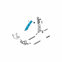 OEM 2003 Kia Sorento Trim Assembly-Front Pillar Diagram - 858113E000FC