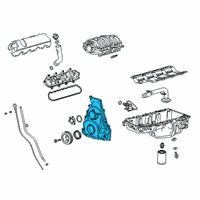 OEM Chevrolet Express 2500 Front Cover Diagram - 12688895