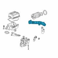 OEM Acura Integra Tube, Air Flow Diagram - 17228-P75-000