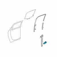 OEM Buick Enclave Window Motor Diagram - 25783492