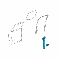 OEM 2011 Buick Enclave Window Regulator Diagram - 20785729