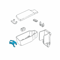 OEM 1991 Oldsmobile 98 Holder Asm-Front Seat Folding Storage Armrest Cup (D Diagram - 12510322